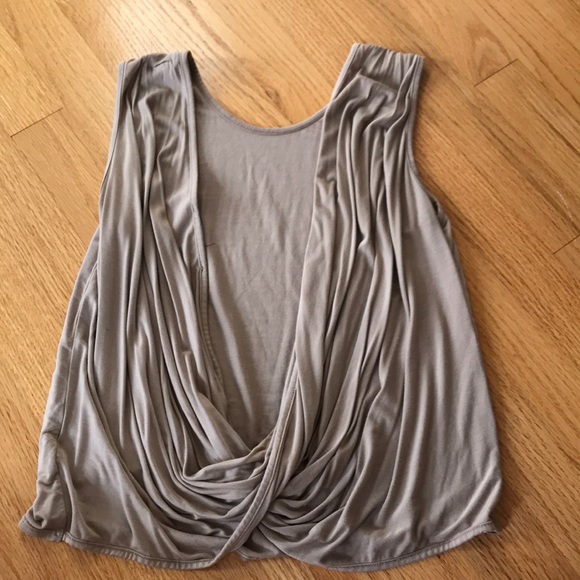 BEIGE LULU’S OPEN BACK TANKTOP - Picture 2 of 3